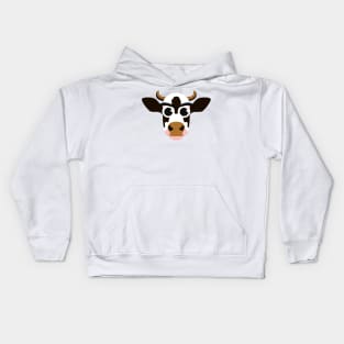 Cow With Daisy Magnets stickers Kids Hoodie